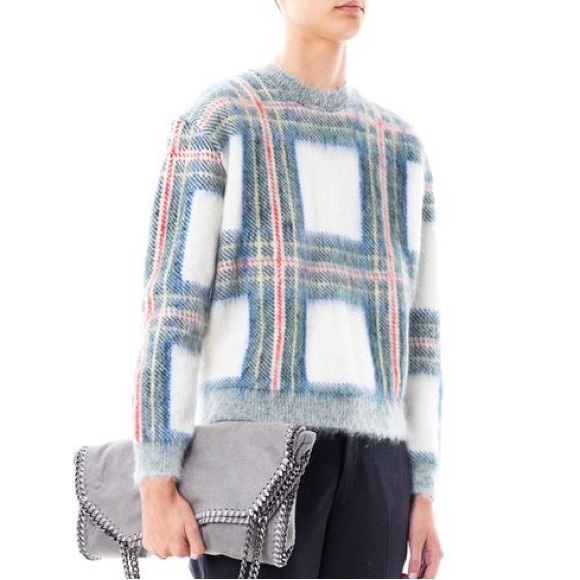 Stella McCartney Mohair Tartan Plaid Sweater - Picture 2 of 13